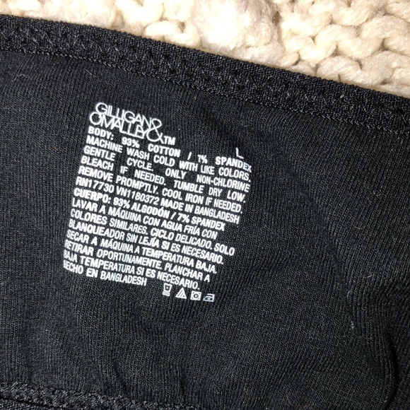 Gilligan O’Malley camisole black top size large - Picture 3 of 6